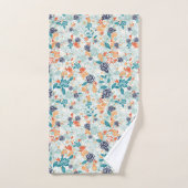 Retro Bloemen Naadloos Patroon Bad Handdoek (Handdoek)