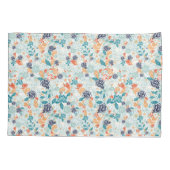 Retro Bloemen Naadloos Patroon Kussensloop (Achterkant)