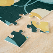 Retro Bloemen Naadloos Patroon Legpuzzel (Zijkant)