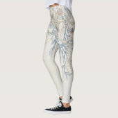 Retro bloemen ontwerp leggings (Links)