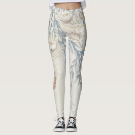 Retro bloemen ontwerp leggings