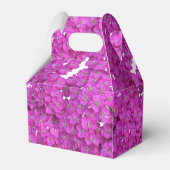 Retro Bloemen Paarse Design Bedankdoosjes (Achterkant)