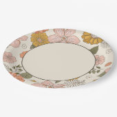 Retro Bloemen Papier Bord (Gekanteld)
