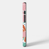 Retro Bloemen Patroon Aangepaste naam Case-Mate iPhone Case (Achterkant / Links)