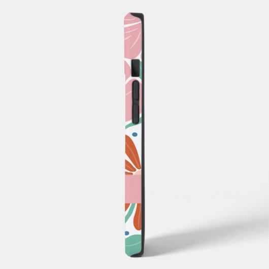 Retro Bloemen Patroon Aangepaste naam Case-Mate iPhone Case (Achterkant / Links)