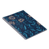 Retro bloemen patroon notitieboek (Rechterzijde)