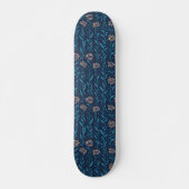 Retro bloemen patroon persoonlijk skateboard (Voorkant)