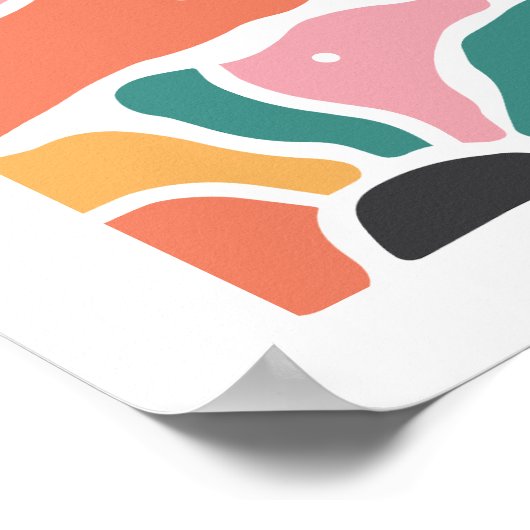 Retro Bloemen Poster - "Herfst verliefd op jezelf (Hoek)