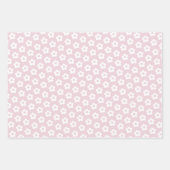 Retro Bloemen Schattige Cartoon Pastel Daisy Patte Inpakpapier Vel (Voorkant)