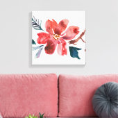 Retro Bloemen Schilderen Canvas Afdruk (Insitu (Woonkamer))