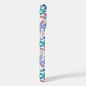 Retro Bloemen Serie Halve drop Case-Mate iPhone Case (Achterkant / Rechts)