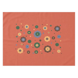 Retro bloemen tafelkleed