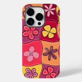 Retro Bloemen Telefoon Case (Achterkant)