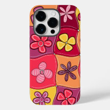 Retro Bloemen Telefoon Case