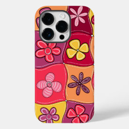 Retro Bloemen Telefoon Case