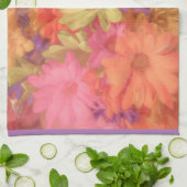Retro Bloemen Theedoek (Gevouwen)