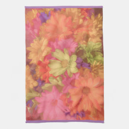 Retro Bloemen Theedoek