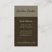 Retro Bloemen Visitekaartje (Achterkant)