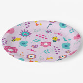 Retro Bloemen Vogel Dier Papier Bord (Gekanteld)