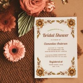 Retro Bloemen | VRIJGEZELLENFEEST Kaart