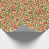 Retro Bloemen Waterverf: Tijdloze Elegantie Cadeaupapier (Hoek)