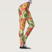 Retro Bloemen Waterverf: Tijdloze Elegantie Leggings (Rechts)