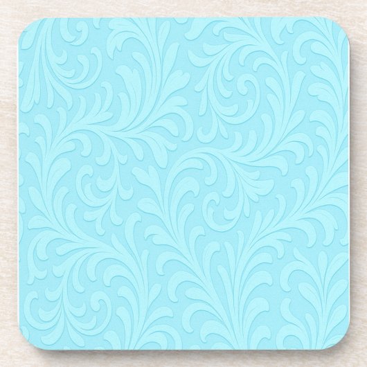 retro bloemendesign bier onderzetter (Voorkant)