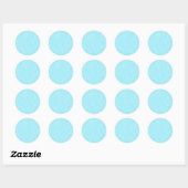 retro bloemendesign ronde sticker (Vel)