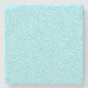 retro bloemendesign stenen onderzetter