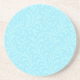 retro bloemendesign zandsteen onderzetter