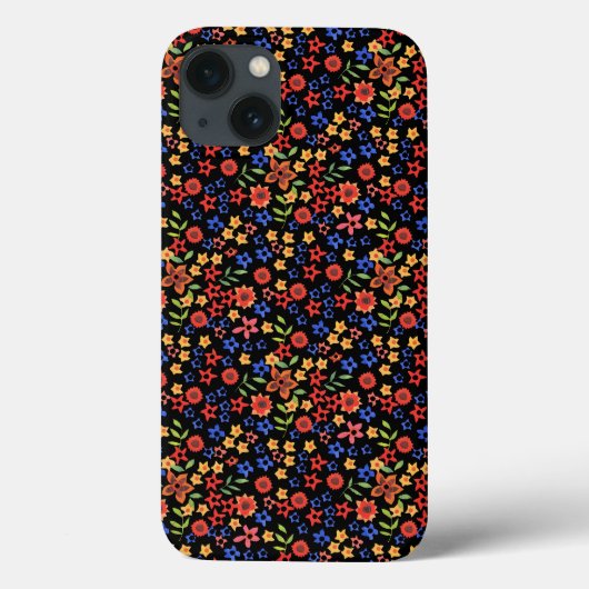 Retro bloemendruk op maat Case-Mate iPad-hoesje iPhone Case (Achterkant)