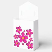 Retro bloemenkwekerij ontwerp bedankdoosjes (Geopend)