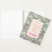 Retro Bloemenleraar met een persoonlijk plan Planner (Display)