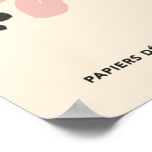 Retro Bloemenmarkt Barcelona Kleurrijke Bloemen Poster (Hoek)