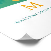 Retro Bloemenmarkt Madrid Kleurrijke Bloemen Poster (Hoek)