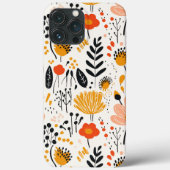 Retro-bloemenmarktpatroon Case-Mate iPhone Case (Achterkant)