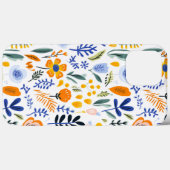 Retro-bloemenmarktpatroon Case-Mate iPhone Case (Achterkant (horizontaal))