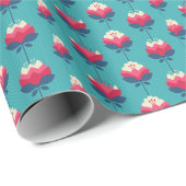 Retro bloemennaadloos patroon. cadeaupapier (Rol Hoek)