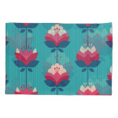 Retro bloemennaadloos patroon. kussensloop (Achterkant)