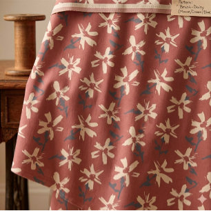 Retro bloemenpatroon in boho stijl. Abstract Daisy Stof