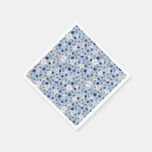 Retro bloemenpatroon met madeliefjes. servet (Hoek)