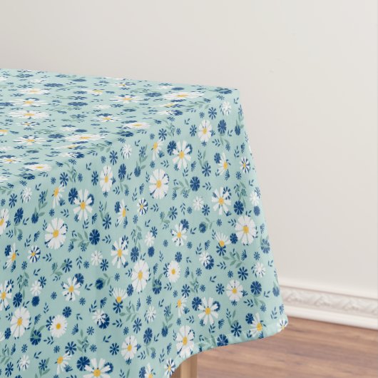 Retro bloemenpatroon met madeliefjes. tafelkleed (Voorbeeld)