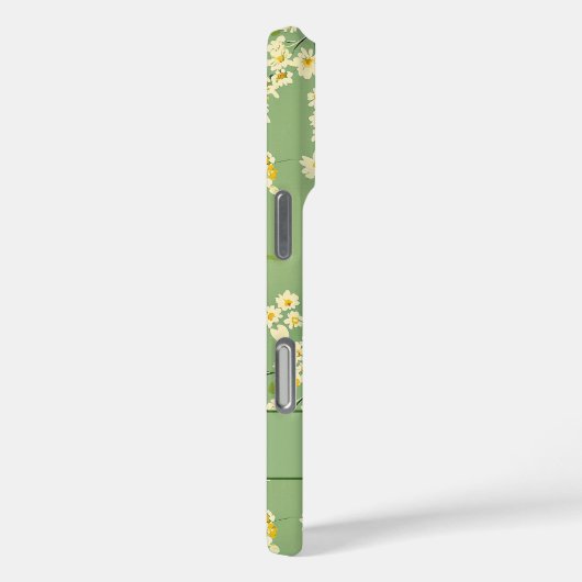 Retro Bloemenprint Case-Mate iPhone Case (Achterkant / Rechts)