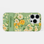 Retro Bloemenprint iPhone Hoesje (Achterkant horizontaal)