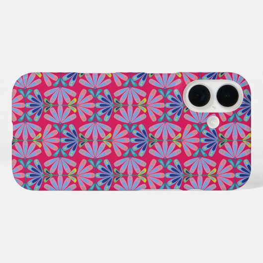 Retro bloemenserie Case-Mate iPhone case (Achterkant (horizontaal))
