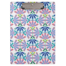 Retro bloemenserie klembord