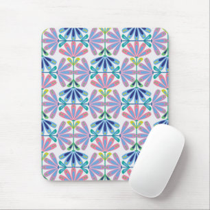 Retro bloemenserie muismat
