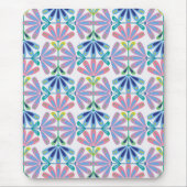 Retro bloemenserie muismat (Voorkant)