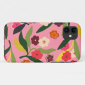 Retro bloemenvelden Case-Mate iPhone case (Achterkant (horizontaal))