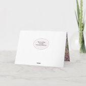 Retro bloemenwandtapijt verjaardag kaart (Achterkant)